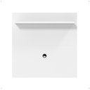 Ver imagem 6 de Painel Yan Tv 27 29 32 Polegadas Prateleira Superior Inferior Decoração Sala Quarto Branco