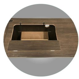 Gabinete Luxo 5 Gavetas P/maquina de Costura Doméstica Avela - 4