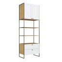 Ver mais imagens de Guarda-Roupa Closet Modulado 100% MDF Detalhes Provençal Infinity Bege/Savana/Branco Fosco