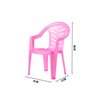 Cadeira Infantil Poltrona Resistente Rosa - 2