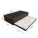 Ver imagem 3 de Conjunto Box Baú Prince Solteiro 88x188x46 com Cama Auxiliar e Colchão Hellen D33