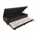Ver imagem 4 de Conjunto Box Baú Prince Solteiro 88x188x46 com Cama Auxiliar e Colchão Hellen D33