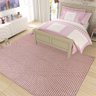 Tapete Quarto Menina Antiderrapante 1,40 x 2,00 Tons de Rosa - 2