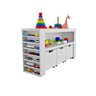 Organizador com Baús Porta Livros e Porta Carrinhos Argus 100% Mdf Woodcore - 3