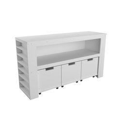 Organizador com Baús Porta Livros e Porta Carrinhos Argus 100% Mdf Woodcore - 5