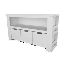 Organizador com Baús Porta Livros e Porta Carrinhos Argus 100% Mdf Woodcore - 7