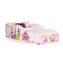 Cama Infantil Princesa com Grade de Proteção Rosa - 4