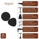 Ver mais imagens de Conjunto Mesa Lateral de Canto Napoli 65x40x40cm Preto 100% MDF