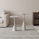Ver imagem 1 de Conjunto Mesa Lateral de Canto Napoli 65x40x40cm Cinza 100% MDF
