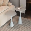 Ver imagem 1 de Conjunto Mesa Lateral de Canto Napoli 65x40x40cm Cinza 100% MDF