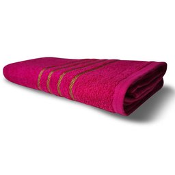 Jogo de Toalha 2 Banho 2 Rosto 1 Piso - 5pçs Coleção Dubai 100% Algodão Pink - 5