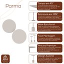 Ver imagem 6 de Conjunto Mesa Lateral de Canto Parma 65cm X 40cm X 40cm