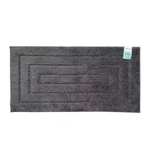 Tapete Passadeira Athenas Rozac 50x 100 Cm Antiderrapante - Cinza Escuro