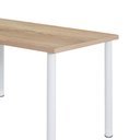 Ver imagem 4 de Mesa para Cozinha Aço 4 Lugares 110 Cm Branco Carvalho Popcorn Shop Jm