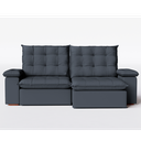 Ver imagem 2 de Sofá Retrátil Reclinável 230 Cm Luxor Veludo