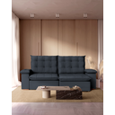 Ver imagem 1 de Sofá Retrátil Reclinável 230 Cm Luxor Veludo