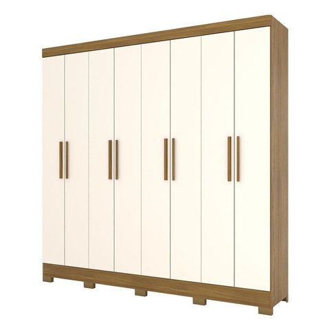 Guarda Roupa Casal Toscano Nature Off White – Briz Móveis