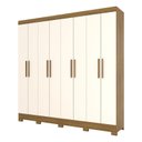 Ver imagem 1 de Guarda Roupa Casal Toscano Nature Off White – Briz Móveis
