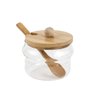 Acucareiro de Vidro e Bambu para Mesa - 200 Ml Etihome - 1
