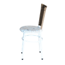 Ver imagem 3 de Conjunto 4 Cadeiras Branca para Cozinha Hawai Cappuccino com Assento Estampado:floral Areia