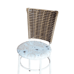 Conjunto 4 Cadeiras Branca para Cozinha Hawai Cappuccino com Assento Estampado:floral Areia - 4