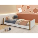 Ver imagem 2 de Cama Evolutiva 2 em 1 Ravi com Pés em Madeira - Branco Fosco Abra Cadabra