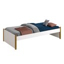Ver imagem 3 de Cama Evolutiva 2 em 1 Ravi com Pés em Madeira - Branco Fosco Abra Cadabra