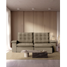 Sofá Retratil Reclinavel 290cm Luxor Veludo - 1