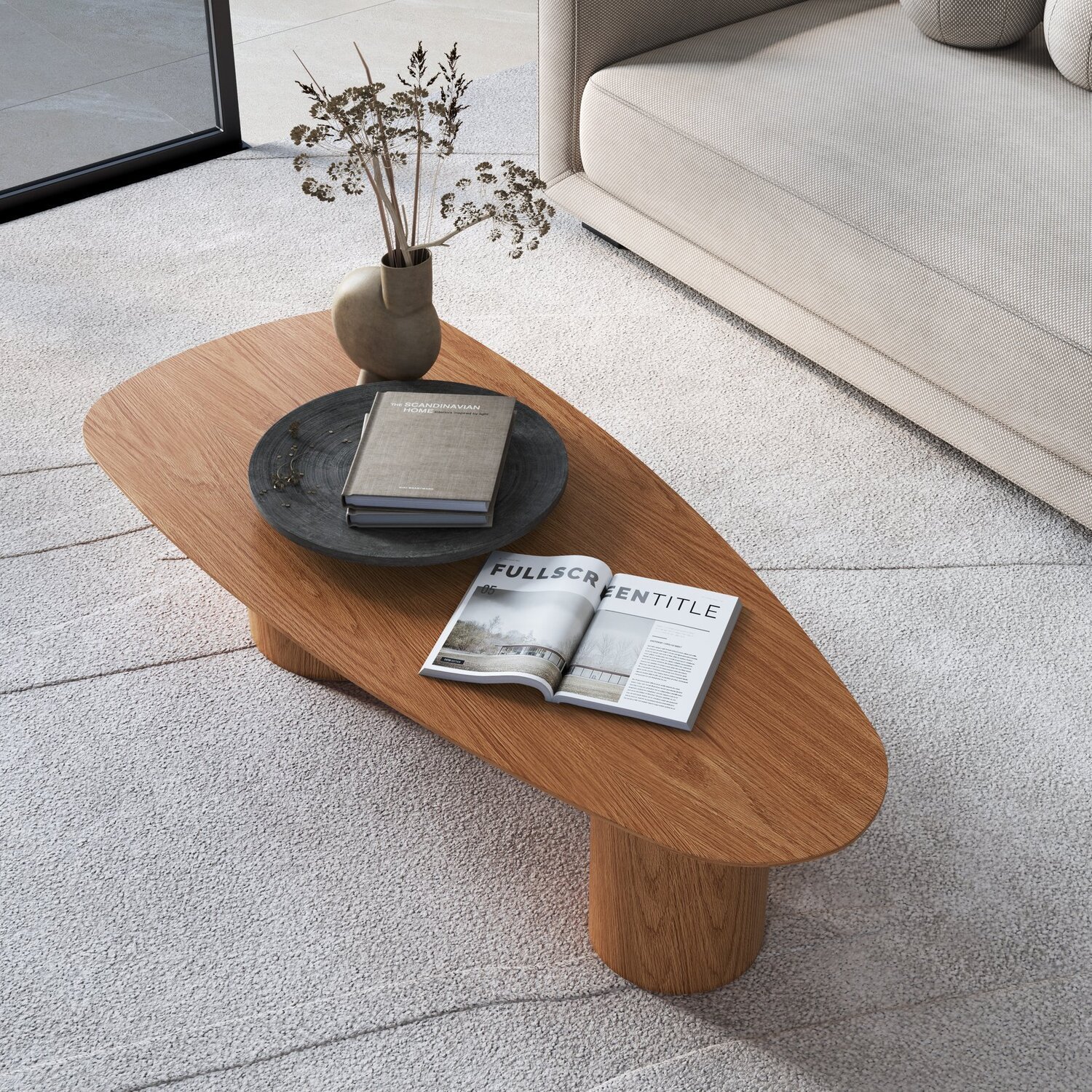 Mesa de Centro Gama Orgânica 135cm X 60cm X 35cm | MadeiraMadeira