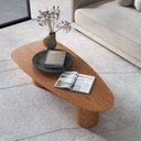 Ver imagem 1 de Mesa de Centro Gama Orgânica 100% MDF 135cm x 60cm x 35cm Marrom