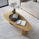 Ver imagem 1 de Mesa de Centro Gama Orgânica 100% MDF 135cm x 60cm x 35cm Marrom