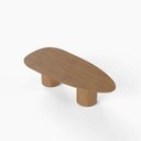 Ver imagem 2 de Mesa de Centro Gama Orgânica 100% MDF 135cm x 60cm x 35cm Marrom