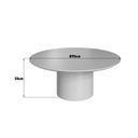 Ver imagem 3 de Mesa de Centro Gama Redonda 100% MDF 90cm x 90cm x 30cm Marrom