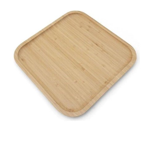 Linda Bandeja ou Petisqueira Quadra em Bambu 30x30x2 Tuut