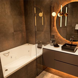 Banheira de Hidromassagem Mondialle Modelo Lecce Elegance 180cm X 120cm X 50cm em Acrilico
