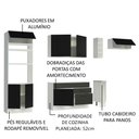 Ver imagem 5 de Armário de Cozinha Completa 290cm Branco/Preto Agata Madesa 02