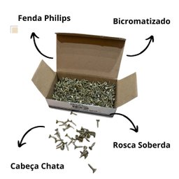 Parafuso Philips 4x16 Chipboard 4,0x16 Caixa 500un - 4