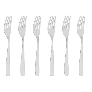 Conjunto 6 Garfos para Sobremesa Cosmos Talheres Tramontina em Aço Inox