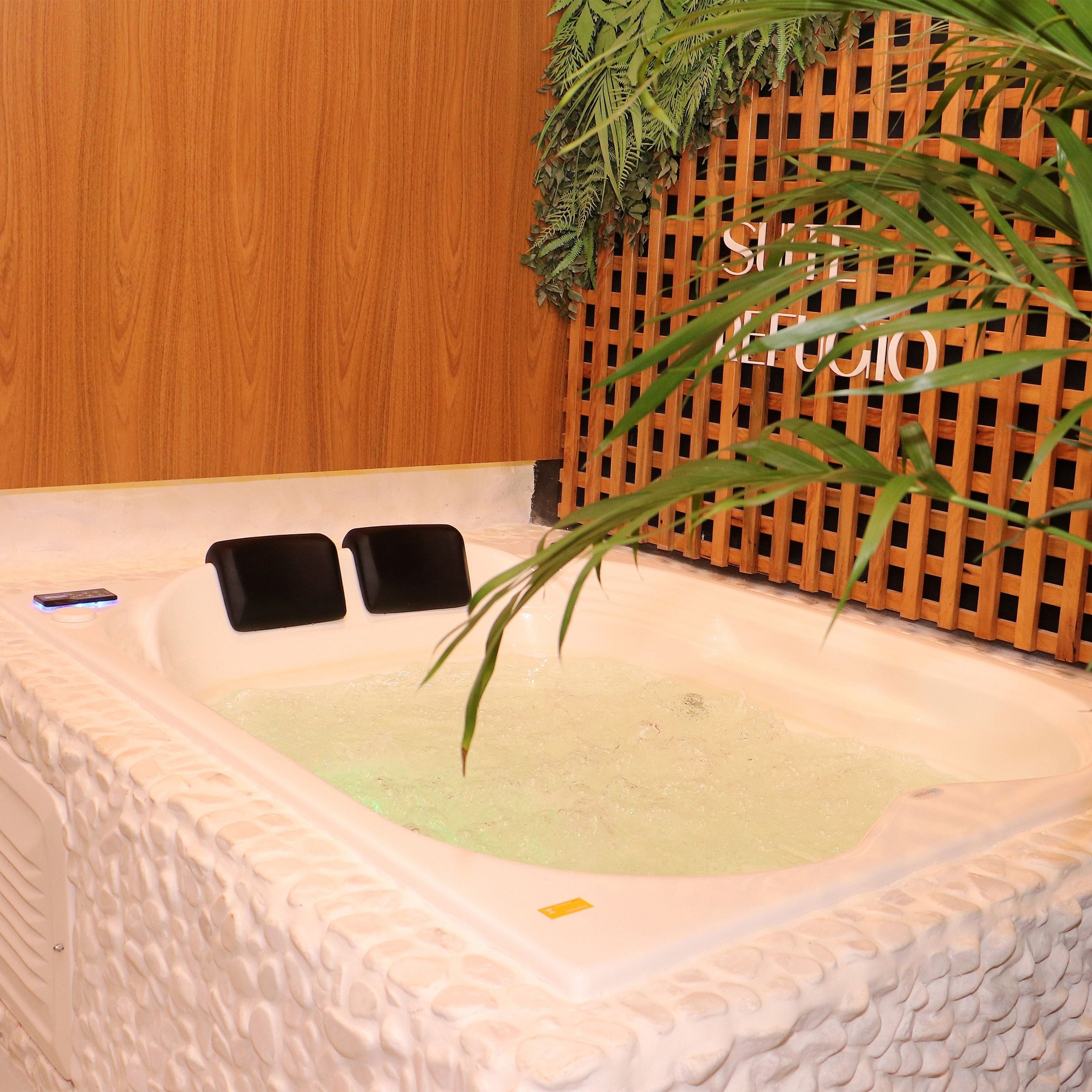 Banheira  Casal de  Hidromassagem Ascoli  Elegance 170cmx120cmx43cm em Gel Coat- 220V Mondialle - 1