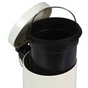 Ver imagem 2 de Conjunto Ágata Lixeira 3 Litros e Escova para Higienização de Vaso Sanitário Beg