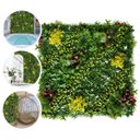 Ver imagem 3 de Parede de Plantas Artificiais 4m² Decorativas para Área Externa com Folhagens Verdes Volumosas