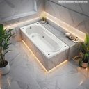 Ver imagem 3 de Banheira de Hidromassagem   Ascoli Essencial 180cmx80cmx43cm em Gel Coat - 220V Mondialle