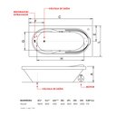 Ver imagem 4 de Banheira de Hidromassagem   Ascoli Essencial 180cmx80cmx43cm em Acrílico- 220V Mondialle