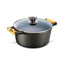 Ver imagem 1 de Caçarola Tradição Ferro T Vidro Panela Mineira Am 24cm 4l