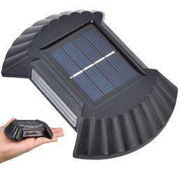 Luminaria Solar Parede Led Spot Arandela Resistente Balizador Ilumina Rua Patio Escada Quintal - 1