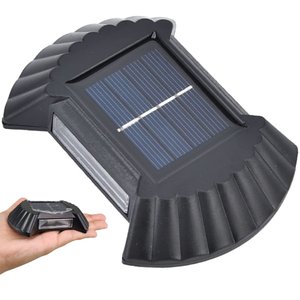 Luminaria Solar Parede Led Spot Arandela Resistente Balizador Ilumina Rua Patio Escada Quintal
