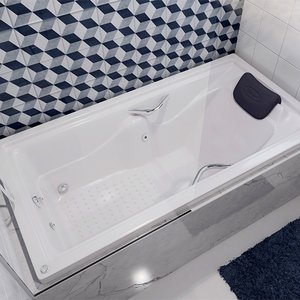 Banheira de Hidromassagem   Roma Essencial 175cmx90cmx50cm em Acrílico- 220V Mondialle