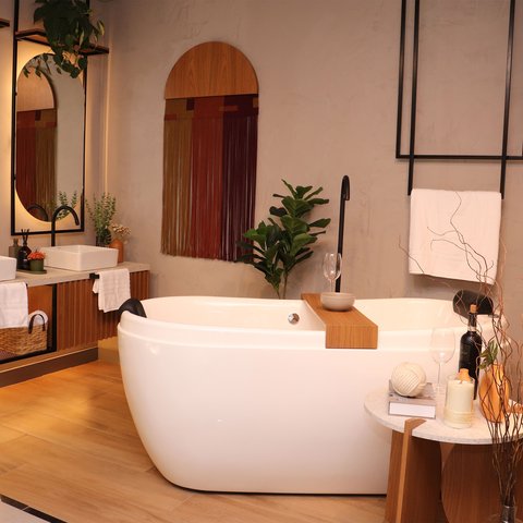 Banheira de Hidromassagem Palermo Elegance 177cmx82cmx77cm em Acrílico- 220V Mondialle