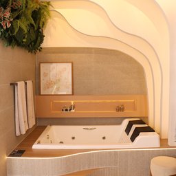 Banheira de Hidromassagem Mondialle Modelo Imperia Dupla Elegance 181cmx125cmx51cm em Acrílico - 1