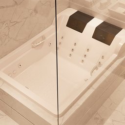 Banheira de Hidromassagem Mondialle Modelo Imperia Dupla Elegance 181cmx125cmx51cm em Acrílico - 7